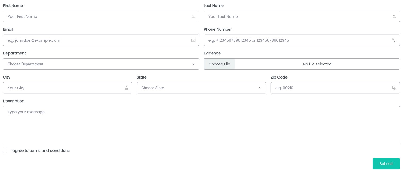 Form Layout – FlutKit